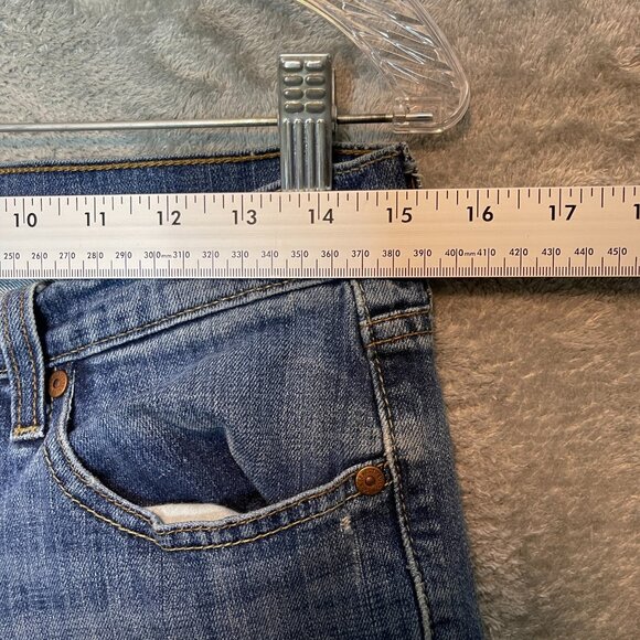 Levis 515 Women Flap Pocket Love Patch Mid Rise Stretch Bootcut Denim Jean 8 - Picture 7 of 13